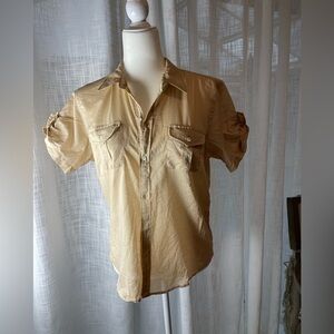 Ralph Lauren Tan Casual Button Down Shirt
